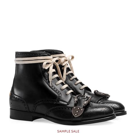 gucci brogue boot|gucci black combat boots.